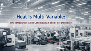 industrial shop floor heat discomfort caused by multiple thermal factors